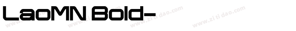 LaoMN Bold字体转换